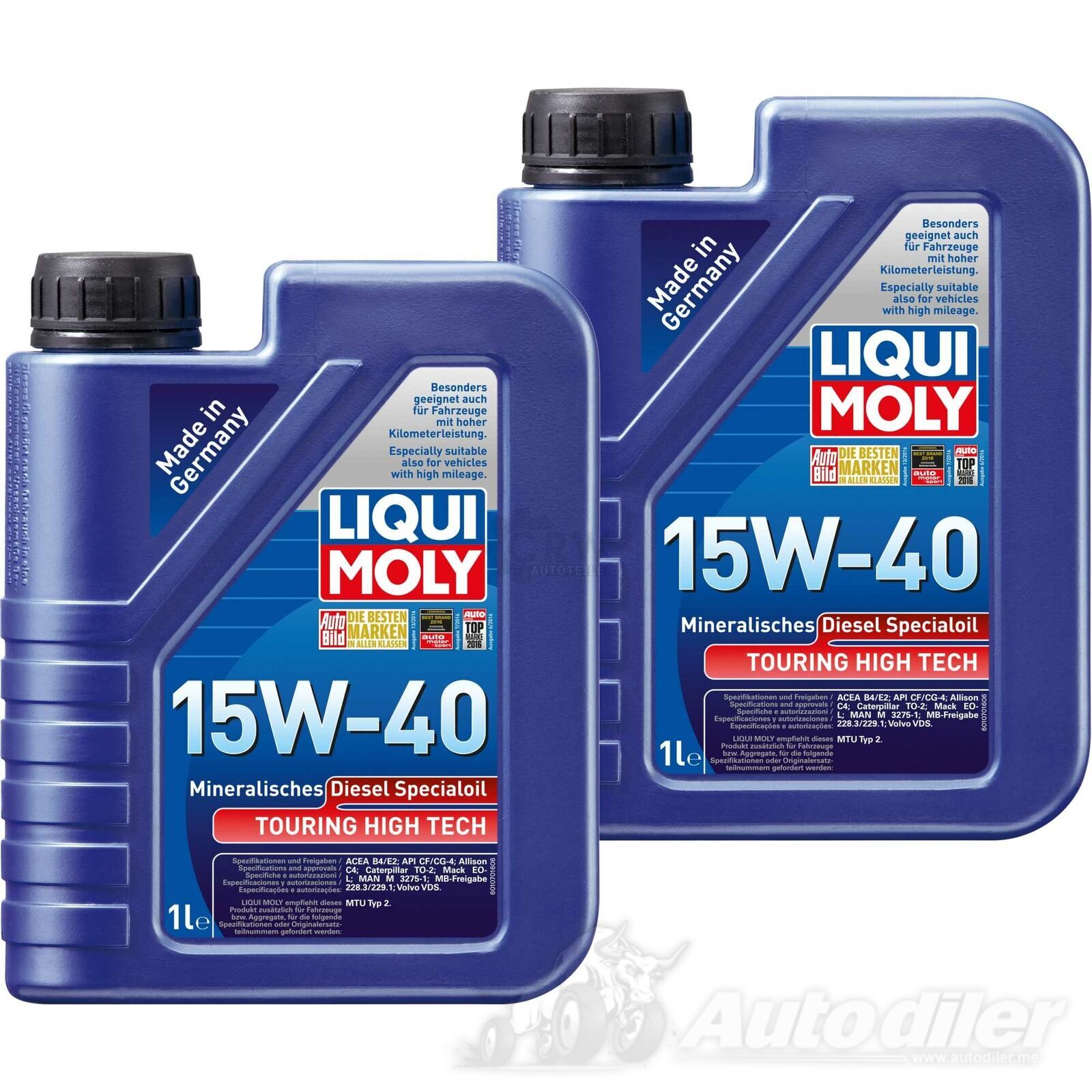 LIQUI MOLY 15W-40 TOURING HIGH TECH DIESEL 1L - Već od 8.19 € - Crna ...