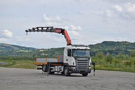 Scania - G 480 Ravna Platforma 6.7m + Kran PALFINGER