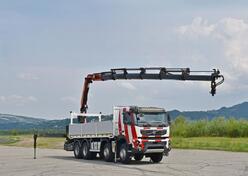 Volvo - FMX 420 8x4 / Ravna platforma + Kran PALFINGER