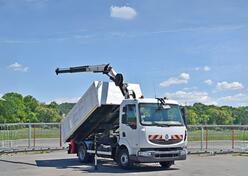 Renault - MIDLUM 220 DXi / Kiper + Kran PALFINGER