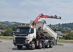 Volvo - FMX 420 8x4 / Kiper + Kran HMF