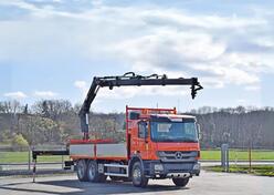 Mercedes Benz - ACTROS 2636 6x4 / Ravna platforma + Kran HIAB