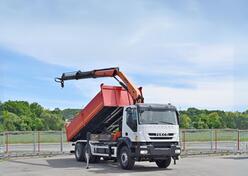 Iveco - TRAKKER 360 6x4 / Kiper + Kran PALFINGER