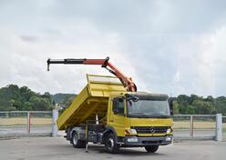 Mercedes Benz - ATEGO 818 / Kiper + Kran PALFINGER