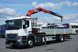 Mercedes Benz - ANTOS 1830 / Ravna platforma + Kran FASSI