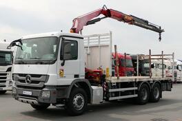 Mercedes Benz - ACTROS 2636 6x4 / Ravna platforma + Kran FASSI