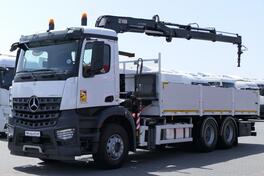 Mercedes Benz -  AROCS 2633 6x4 / Ravna Platforma + Kran HIAB