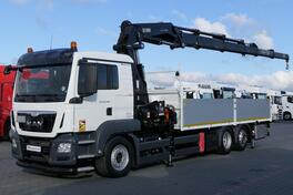 MAN - TGS 26.400 / Ravna Platforma + Kran HIAB