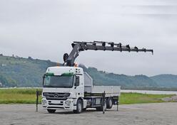 Mercedes Benz - ACTROS 2544 / Ravna Platforma + Kran HIAB