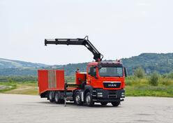 MAN - TGS 35.360 8x2 / Transporter + Kran HIAB