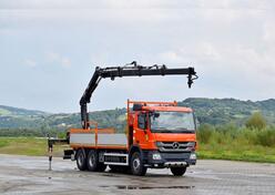 Mercedes Benz - ACTROS 2636 6x4 / Ravna Platforma + Kran HIAB