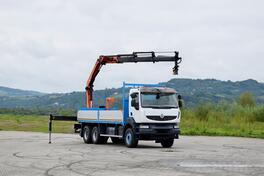 Renault - KERAX 370 6x4 / Ravna Platforma / Kran PALFINGER