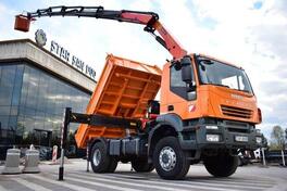 Iveco - TRAKKER 4x4 / Kiper + Kran PALFINGER