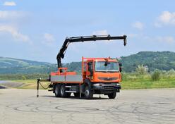 Renault - KERAX 410 / Ravna Platforma + Kran HIAB