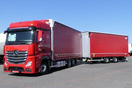 Mercedes Benz - ACTROS 2548 / Tandem / WIELTON Prikolica