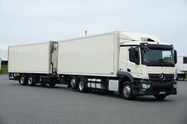 Mercedes Benz -  ACTROS / kamion hladnjača + prikolica hladnjača + rampa / 6x2 / DOM-1641