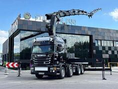 Scania - R560 8x2 PALFINGER PK 92002 SH Fly Jib kamion s ravnom platformom + kran / STR-0359