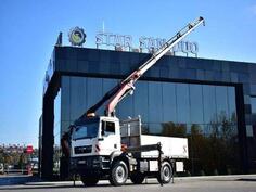 MAN - TGM 18.340 4x4 PALFINGER PK 18002 kamion s ravnom platformom + kran / STR-0159