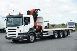 Scania - P 420 / 8 X 4 / PALFINGER PK 26002 / kamion platforma + kran / DOM-1674