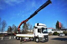 Mercedes Benz - Actros 2546 6x2 Palfinger PK 53002 kamion s ravnom platformom + kran / STR-0026