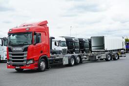 Scania - R 450 / ACC / EURO 6 / kamion šasija + prikolica šasije / DOM-1713