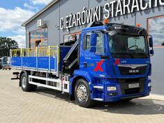 MAN -  TGM TGL TGS 18.250 Euro 6 / 4x2 / kamion s ravnom platformom + kran / JOA-0193