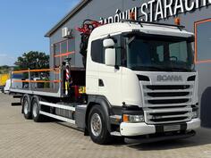 Scania - SCANIA G 320 kamion platforma + kran / 6x2 / JOA-0196