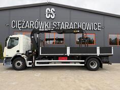 DAF - LF 55.220 kamion s ravnom platformom + kran / JOA-0208