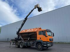 MAN - TGS 26.360 Kiper + Kran Jonsered J 1090