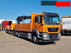 MAN - TGS 26.420 6x2 sa ravnom platformom + Kran MKG HLK181 + prikolica