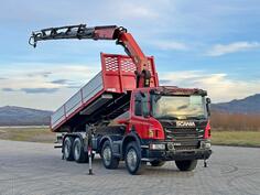 Scania - P 400 8x4 Kiper + Kran Palfinger PK 33002 - EH D