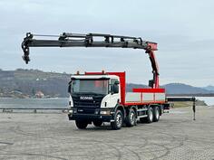 Scania - P 450 8x4 Ravna platforma + Kran Palfinger PK 27002 - SH