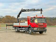 Scania - P 280 s platformom + Kran HIAB 122 E - 2 HIDUO
