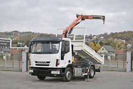 Iveco - Eurocargo 100E19 Kiper + Kran PK 7001 EH