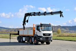 MAN - TGS 35.440 8x4 Ravna platforma + Kran Hiab 322 EP - 5 HIPRO