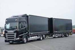Scania - R 410 6x2 Tandem 120 m3 kamion sa ceradom + prikolica sa ceradom