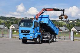 MAN - TGS 26 400 6x4 Kiper + Kran Fassi F130A.22