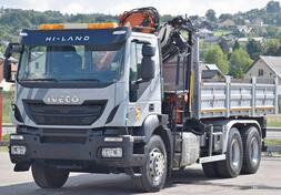 Iveco - TRAKKER 410 Kiper + Kran Atlas 165.2E - A3