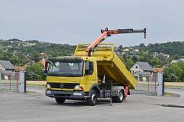 Mercedes Benz - ATEGO 818 Kiper + Kran Palfinger PK 6501 A