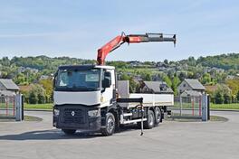 Renault - C 380 ravnom platformom + Kran
