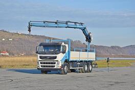 Volvo - FM 410 6x4 Platformom + Kran Hiab 166 E - 4 HIDUO