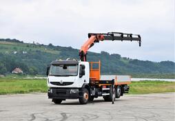 Renault - PREMIUM 430 DXI 6x2 Platformom + Kran PK 27002