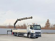 Mercedes Benz - ANTOS 2543* HIAB 144 BS - 2 HIDUO /FUNK kamion s ravnom platformom / LUS-1077