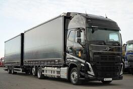 Volvo - FH 500 / Kamion sa klizna zavesa cerada + prikolica sa kliznom ceradom / 120 m3 / IMP-3382