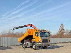 Scania - G 360 kiper + kran / LUS-1097