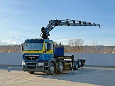 MAN - TGS 32.440 kamion platforma + kran / LUS-1103