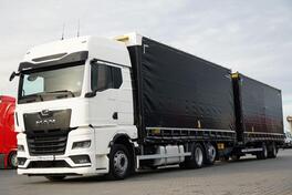 Liebherr - Kamion sa klizna zavesa cerada + prikolica sa kliznom ceradom / IMP-3568