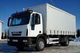 Iveco - Eurocargo 160 E25 E6 / Kamion sa kliznom ceradom + rampa / IMP-3677
