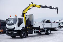 Iveco - EUROCARGO / 180-250 / + kran ROTATOR kamion s ravnom platformom / DOM-1918