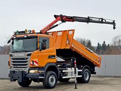 Scania - G 360 4,10m * PALFINGER PK 11002 kran 4x4 kiper / LUS-1144